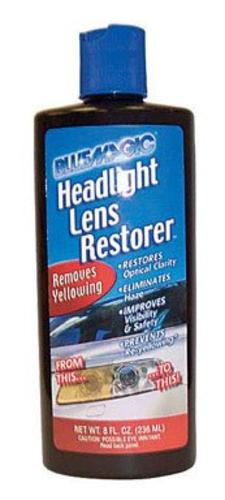 Blue Magic 725-06 Headlight Lens Restorer, 8 Oz