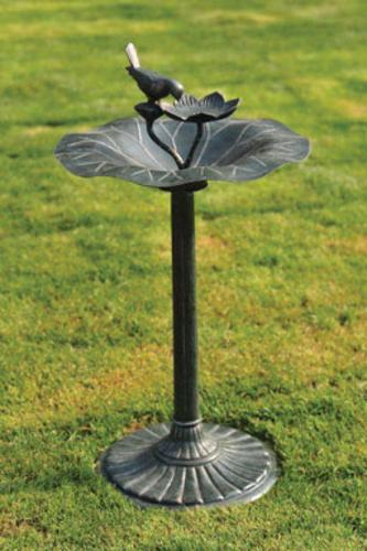 Sunjoy L-BB119PST-1 Bird Bath, 34.25" H x 18.50" W x 18.5" D, Steel