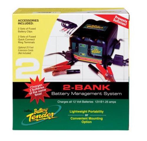 Battery Tender  022-0165 2-Bank Battery Management System, 12 Volt, 1.25 AMP