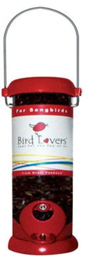 Droll Yankees BL8RS Bird Lovers Sunflower Seed Feeder 8" Length Red