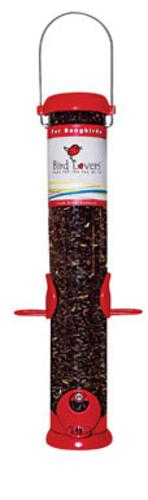 Droll Yankees BL15RS Bird Lovers Sunflower Seed Feeder 15" Length Red