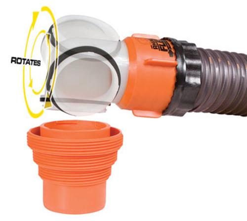 Camco 39733 Rhino Flex Rv Sewer Hose Swivel Elbow 4-IN-1 Adapter