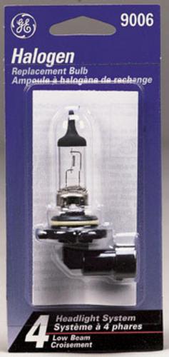 GE 18510 Composite Halogen Headlamp Miniature Bulb #9006/BP, 13 V, T4