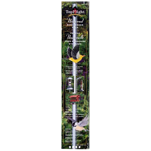 Perky-Pet 5107-4 Top Flight Universal Bird Feeder Pole, Steel