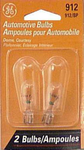 GE 12365 Miniature Replacement Bulb #912/BP, 13 V, T5