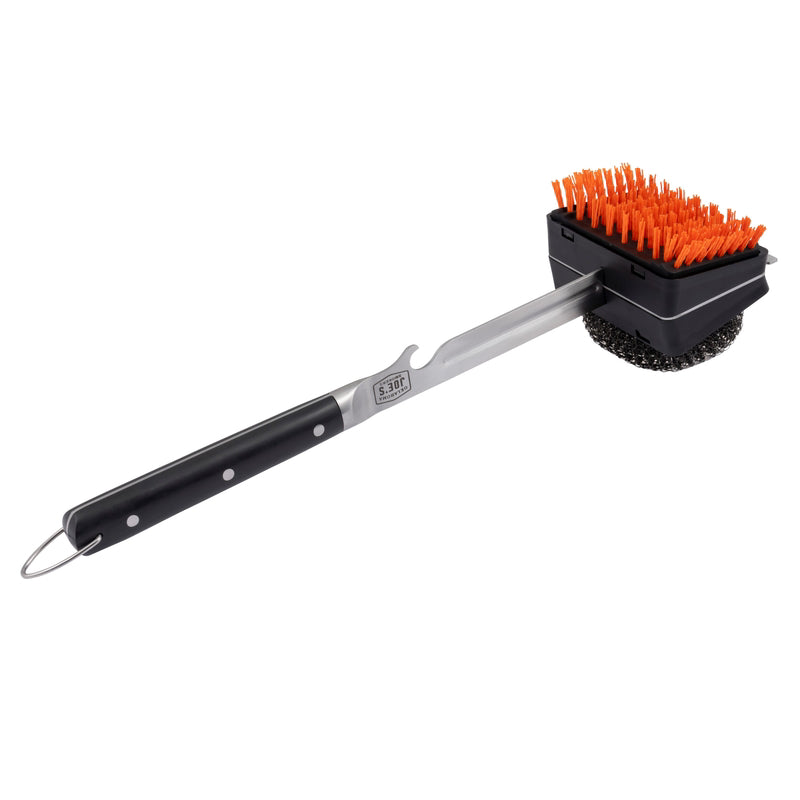 Oklahoma Joe's 1517365R06 Blacksmith Grill Brush with Scraper, 4.75 Inch