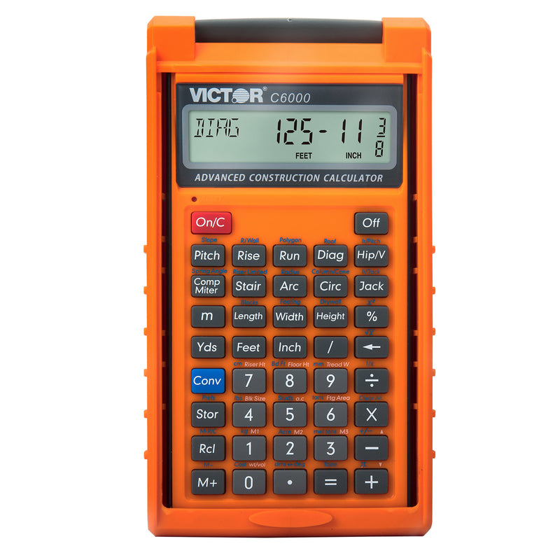 Victor C6000 Construction Calculator, Orange
