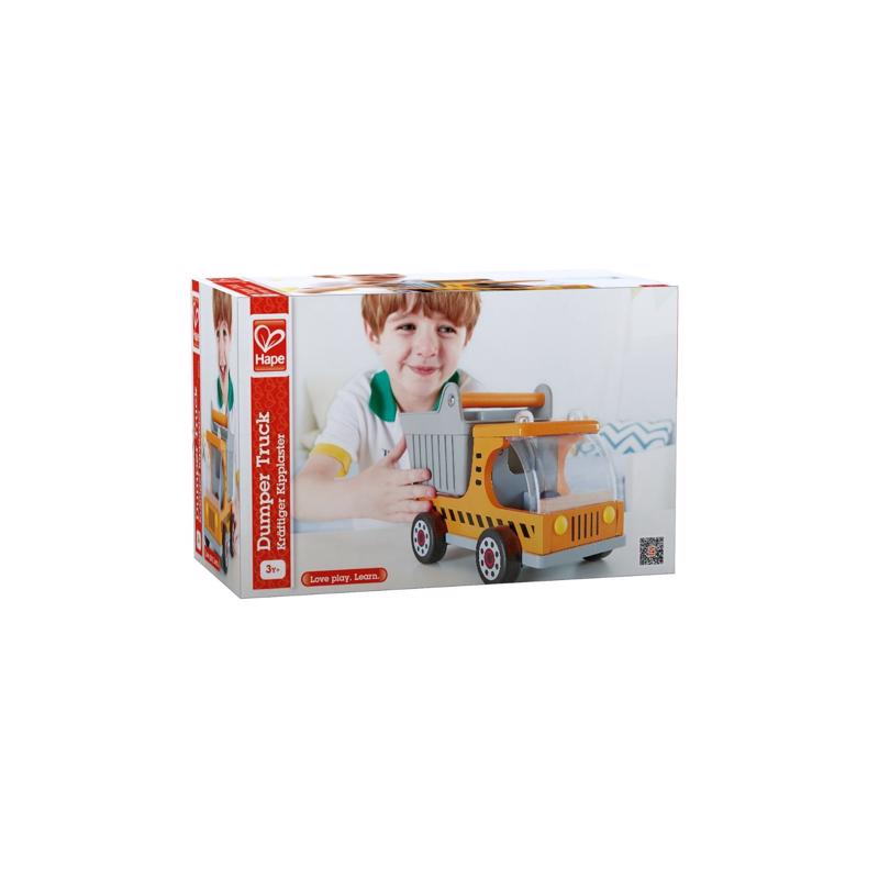 Hape E3013 Dumper Truck, Plastic/Wood, Multicolored