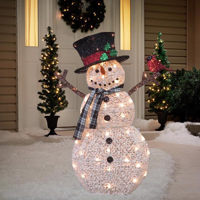Celebrations 50428-71 Incandescent Christmas Snowman with Cardinal, 39 Inch