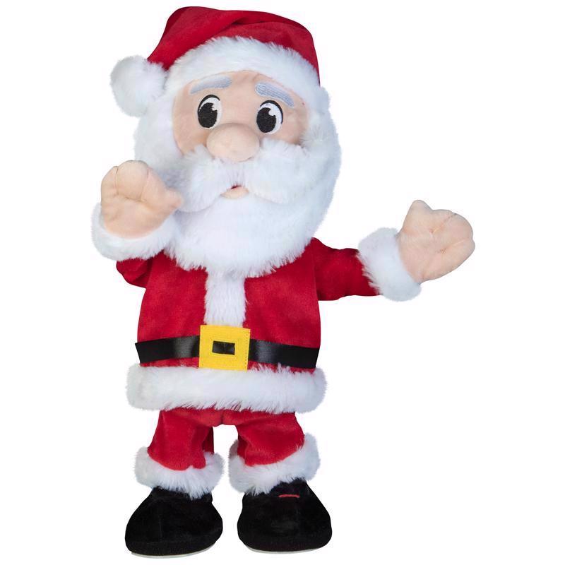 Gemmy 882389 Christmas Hands in the Air Dancing Santa, Multicolored