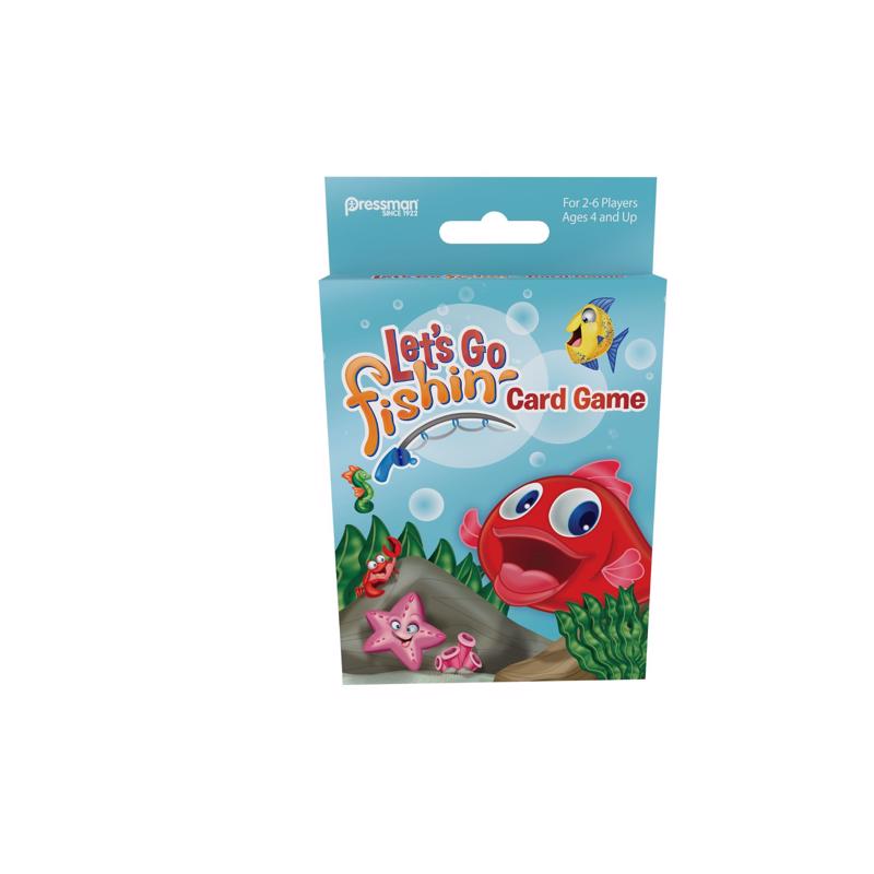 Pressman 8582 Lets Go Fish Card Game, Multicolored