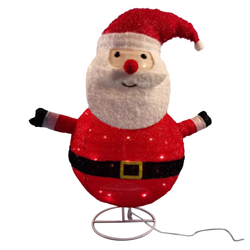 Sienna R640491U LED Santa Christmas Yard Decor, Fabric/Metal