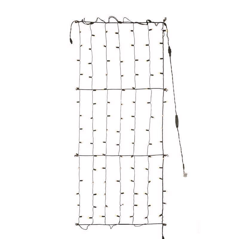 Celebrations TW100BWWA Platinum LED Mini Net Christmas Lights, Warm White