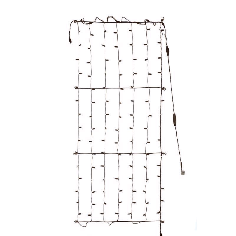 Celebrations TW100BPWA Platinum LED Mini Net Christmas Lights, Pure White