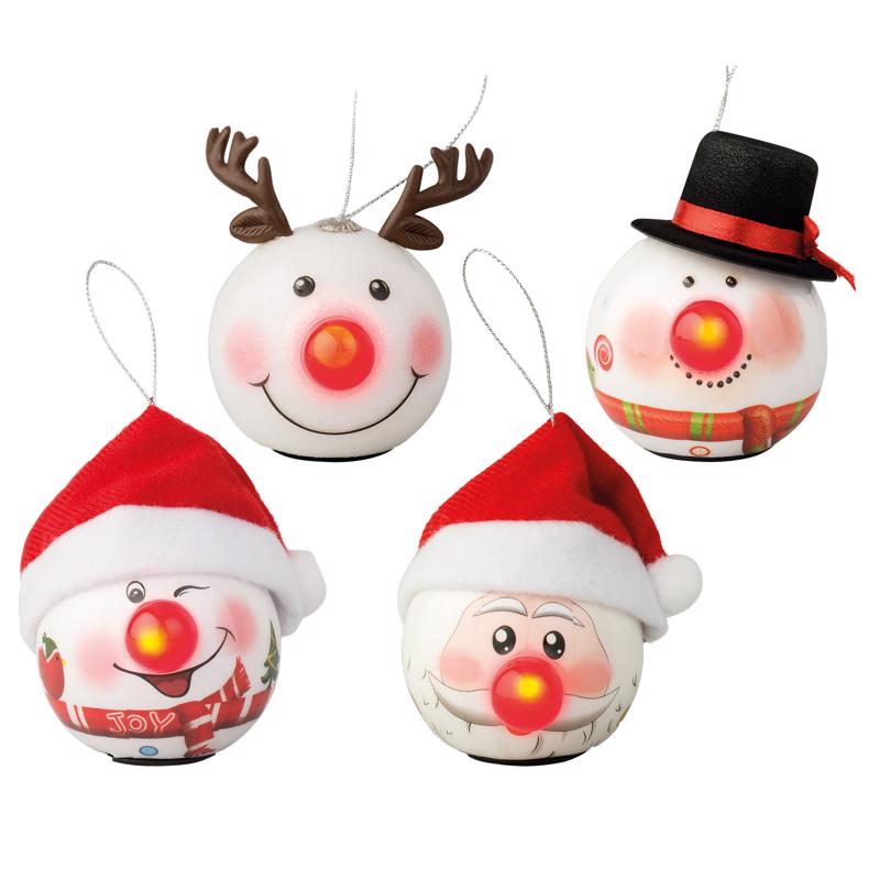 Lumineo 480870 Bauble LED Novelty Christmas Lights, Red