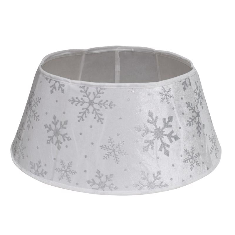 Dyno 2267797-3 Stand Band with Glitter Snowflakes Christmas Tree Collar, Silver