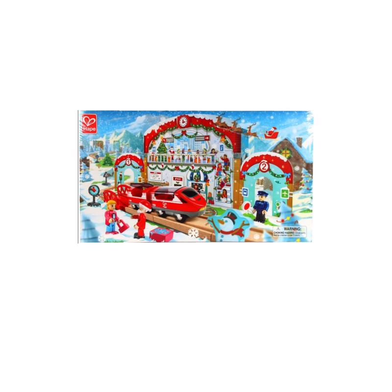 Hape E3770 Christmas Railway Advent Calendar, Wood