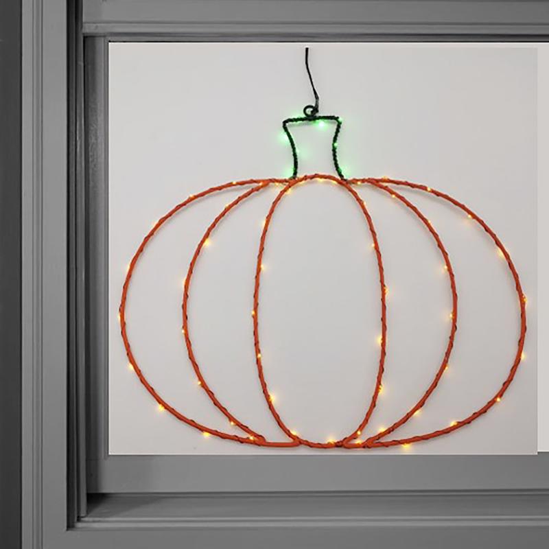 Celebrations 36017-71 LED Halloween Pumpkins, Orange/Green