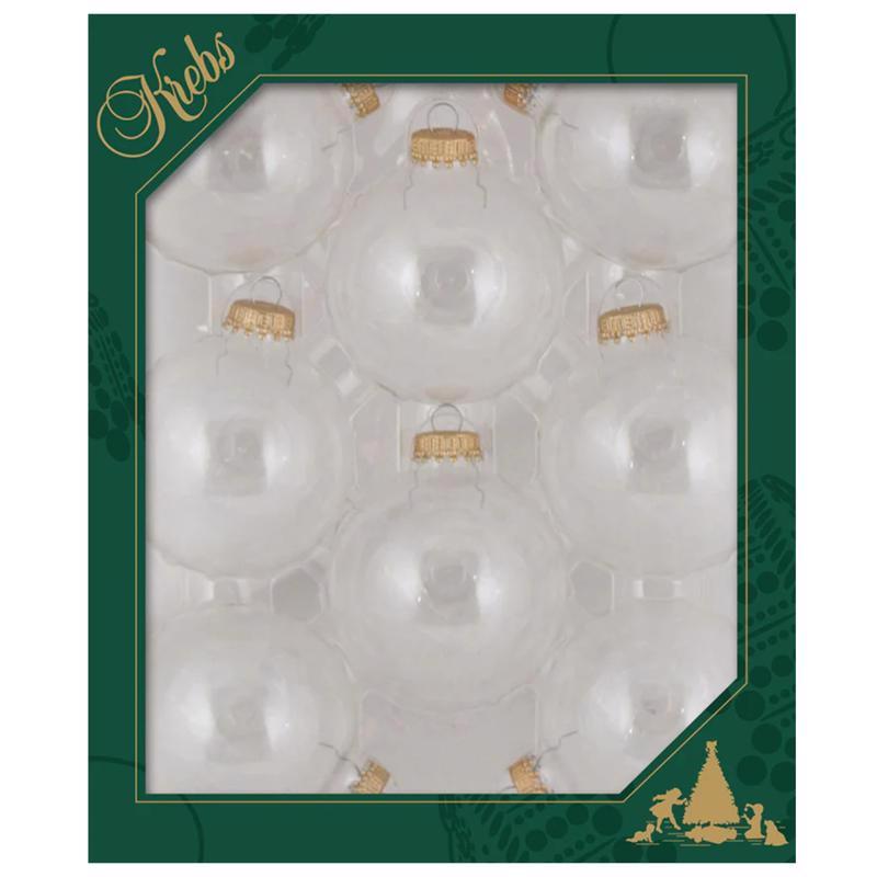 Christmas By Krebs CBK70001 Ball Christmas Ornaments, Clear