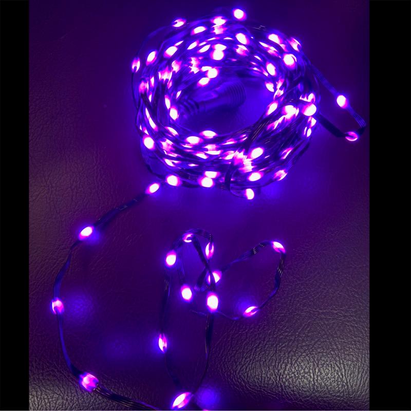 Celebrations RB100ORPL2A LED Halloween Ribbon Lights, Orange/Purple