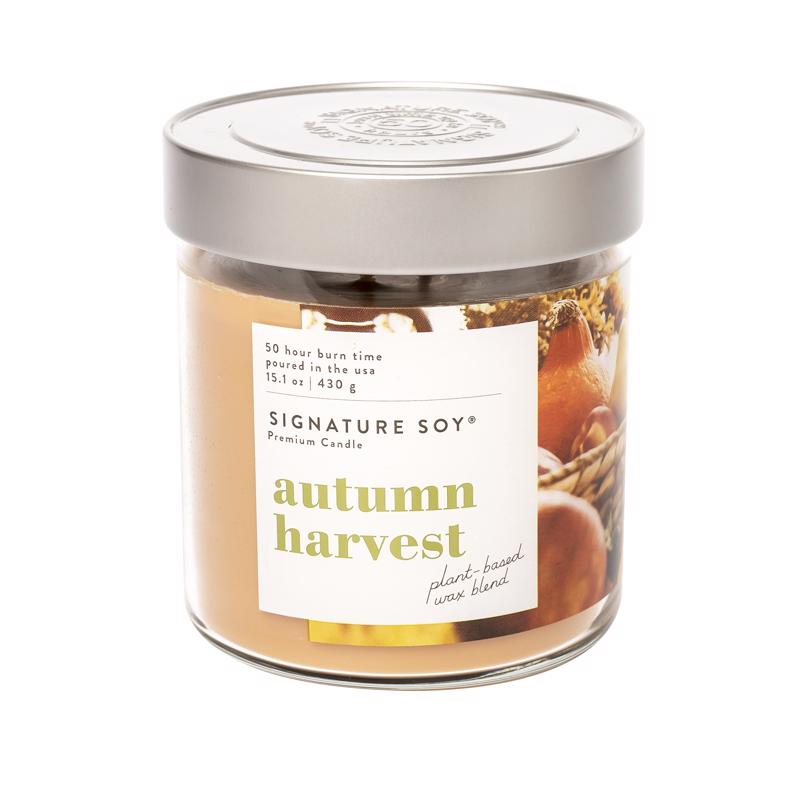 Signature Soy 16289115000 Candle, Autumn Harvest Scent, 15.1 Ounce