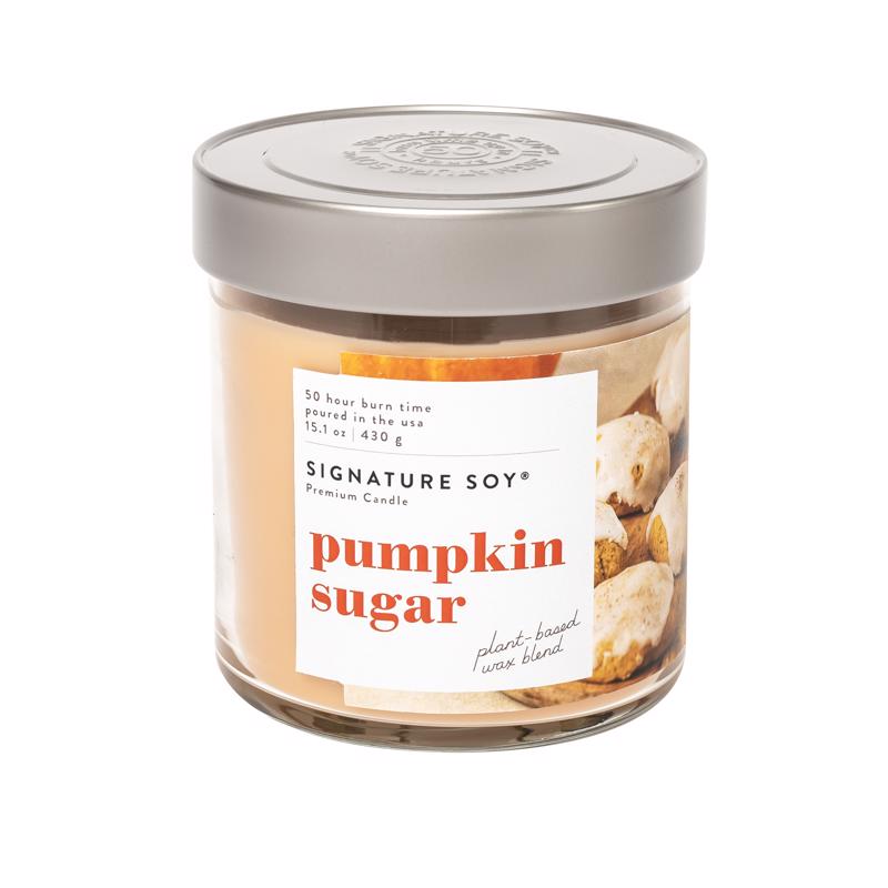 Signature Soy 16289302000 Candle, Pumpkin Sugar Scent, 15.1 Ounce