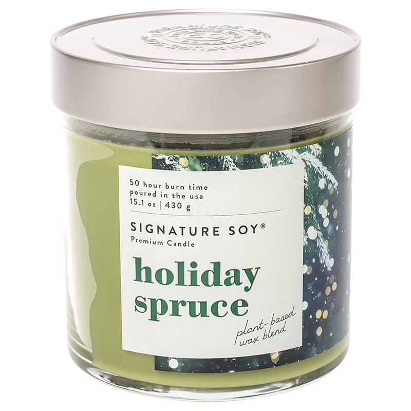 Signature Soy 16289176000 Candle, Holiday Spruce Scent, 15.1 Ounce
