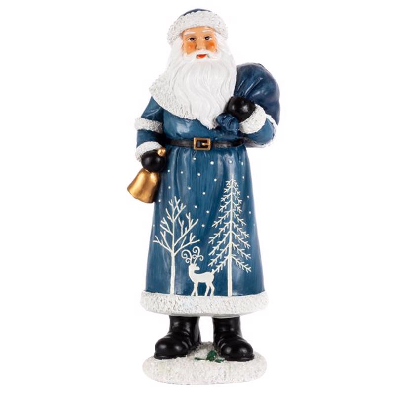 Gerson 2700980 Christmas Santa Figurine, 12 Inch