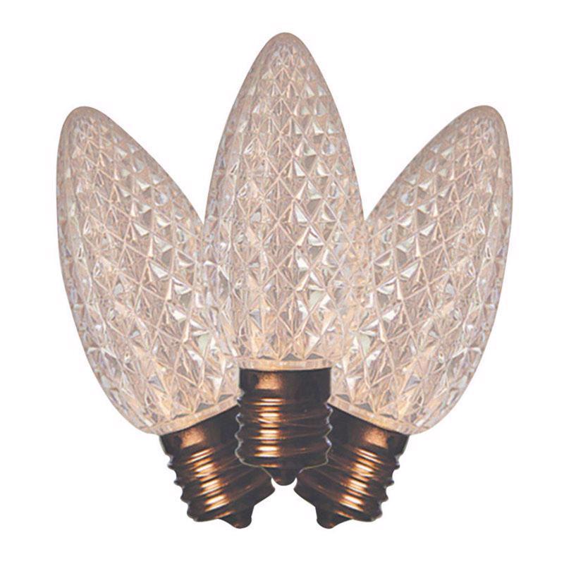 Holiday Bright Lights 25LEDFC9TWWSA LED C9 Christmas Light Bulbs, Warm White