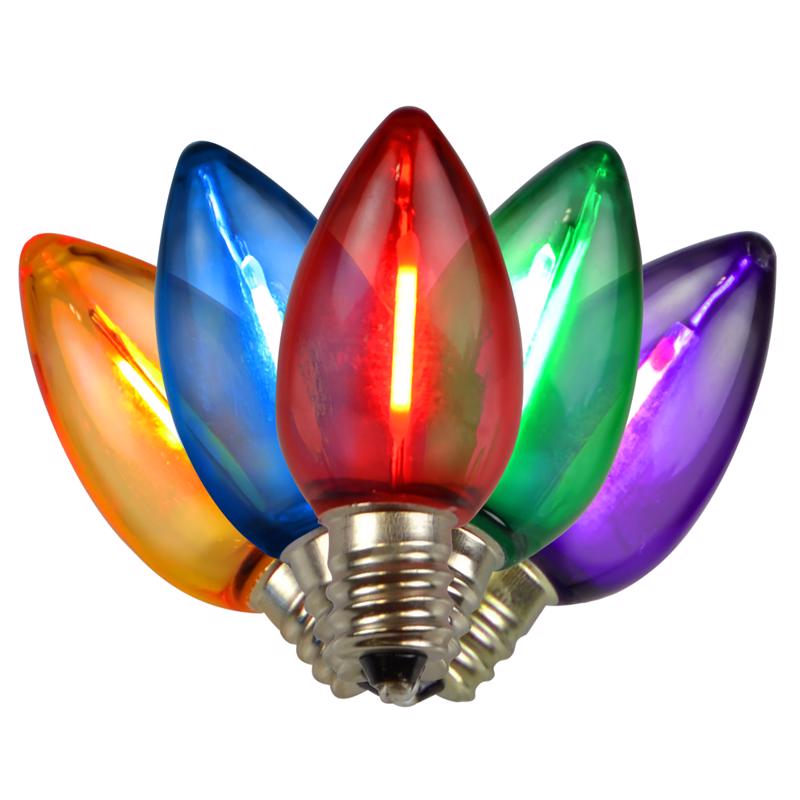 Holiday Bright Lights BU25FLDSC7-TMUA LED C7 Christmas Light Bulbs