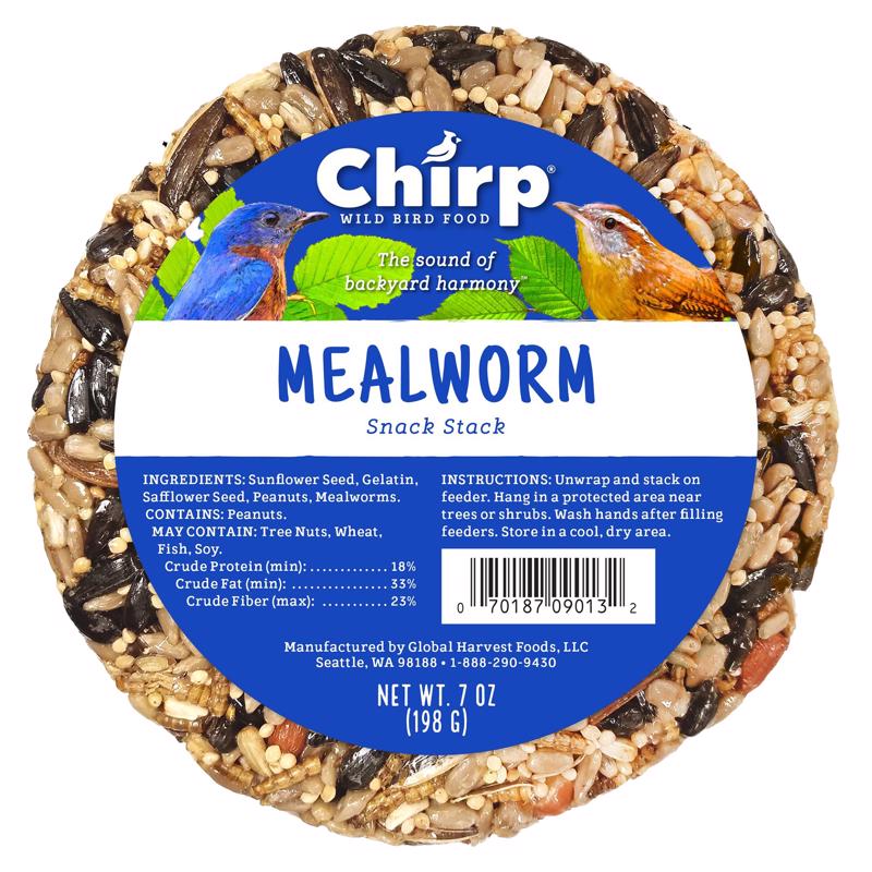 Chirp 14984 Mealworm Wild Bird Food, 7 Ounce