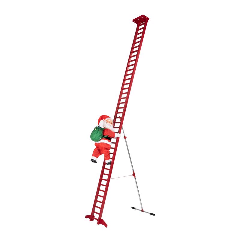 Mr. Christmas 68065AC LED Climbing Santa Yard Decor, 10 Ft
