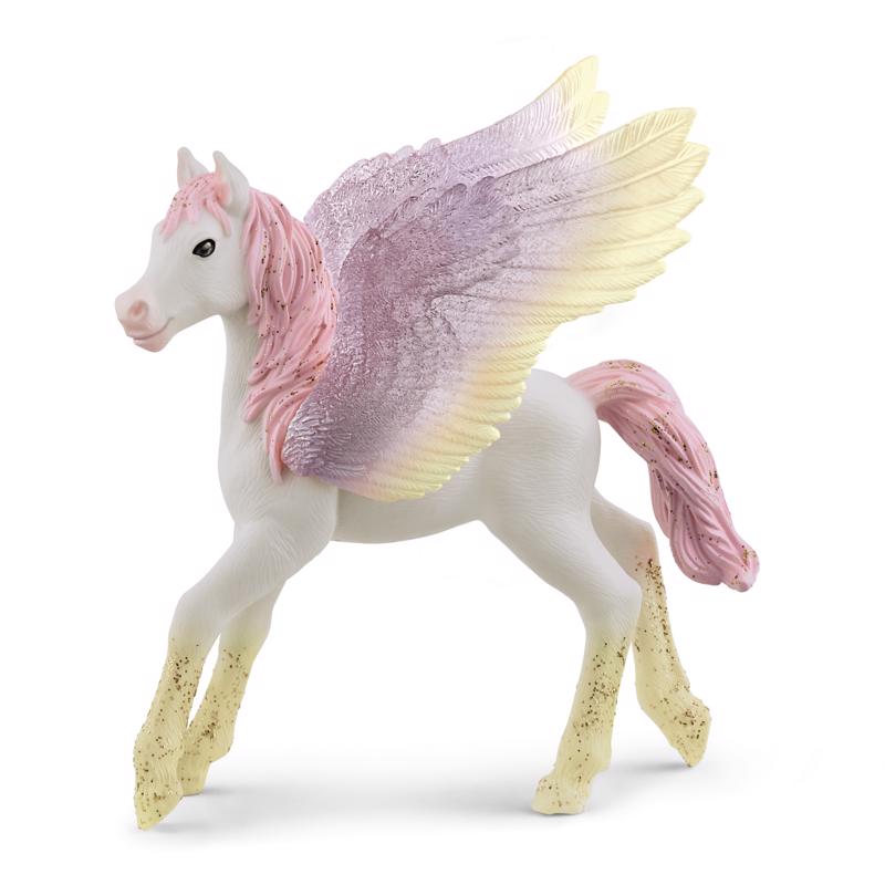 Schleich 70721 Bayala Sunrise Pegasus Foal Figurine, White