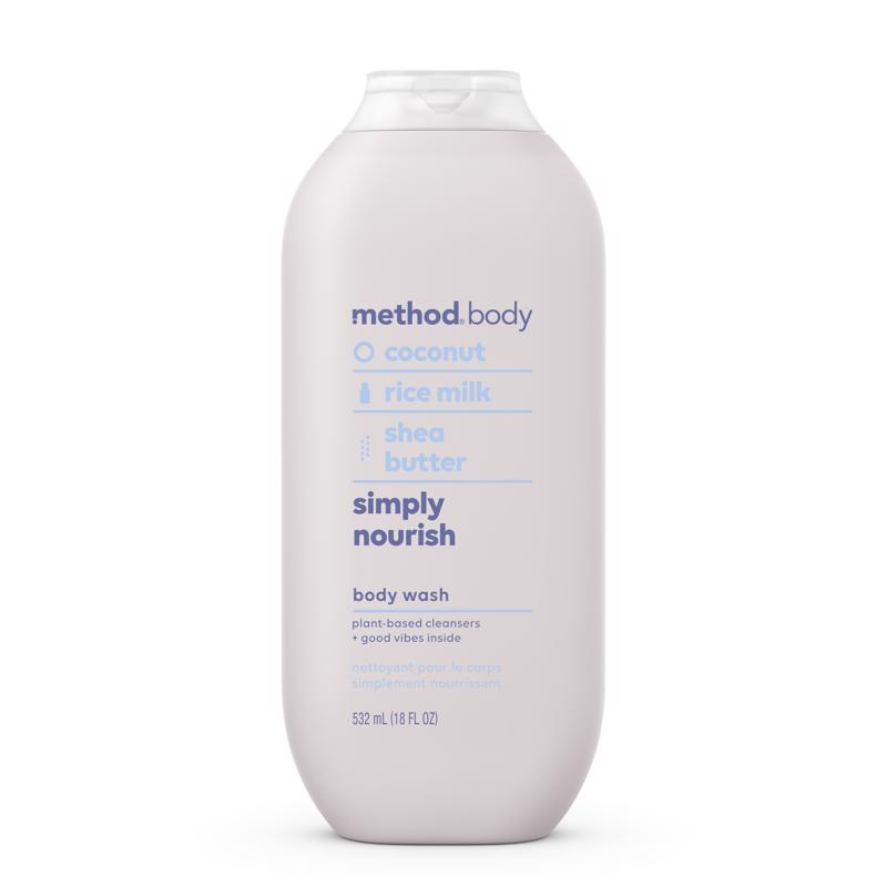 Method 01857 Simply Nourish Scent Body Wash, 18 oz