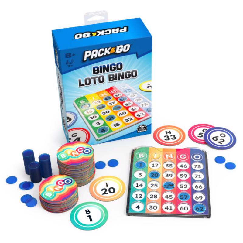 Spin Master 6065980 Pack & Go Loto Bingo Game, Multicolored