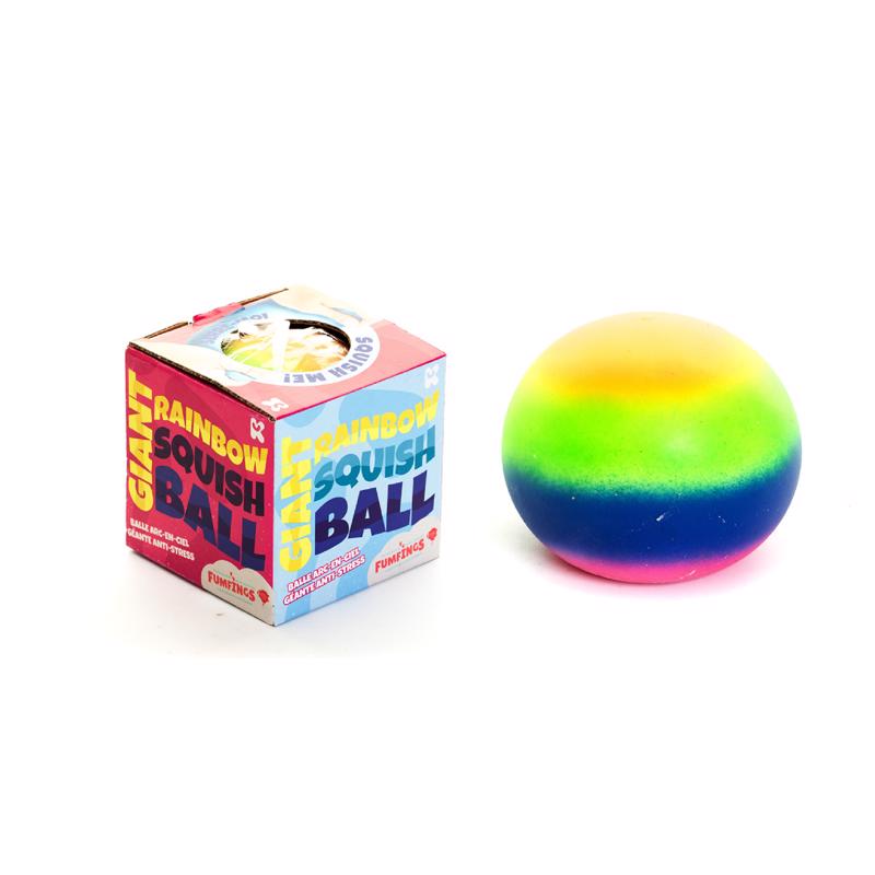 Keycraft NV460 Rainbow Large Rainbow Squish Ball Multicolored