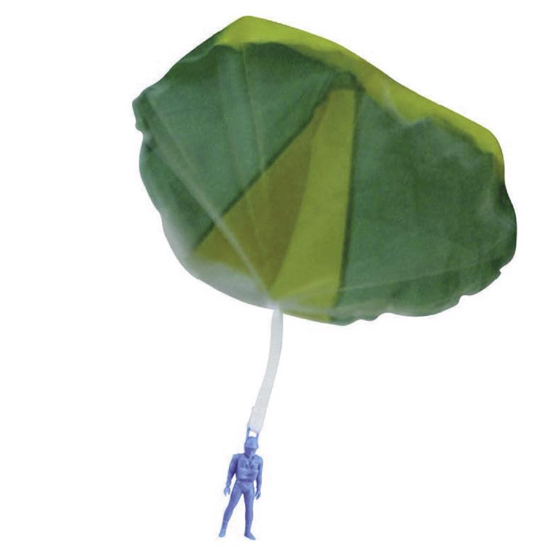 Keycraft GL59 Tangle Free Parachute, Nylon, Multicolored