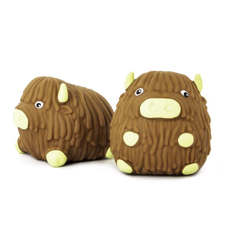 Keycraft NV519 Squidgy Highland Cow, Brown