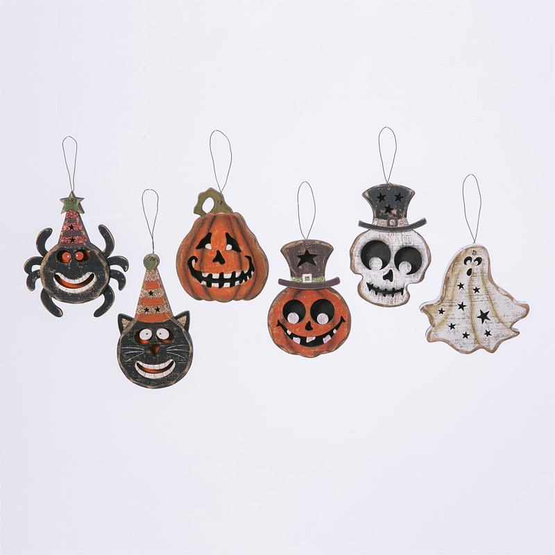 Gerson 2489870 Halloween Assortment Hanging Decor, 5 inches