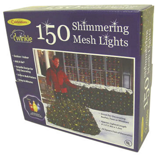 Celebrations P92M42A1 Shimmering Net Lights,150 Multi-ColorLights