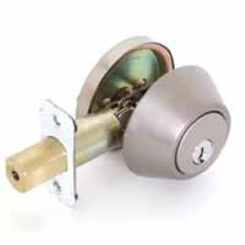 Mintcraft DBX21/DBP1V Single Cylinder Deadbolt, Satin Nickel, Visual Pack