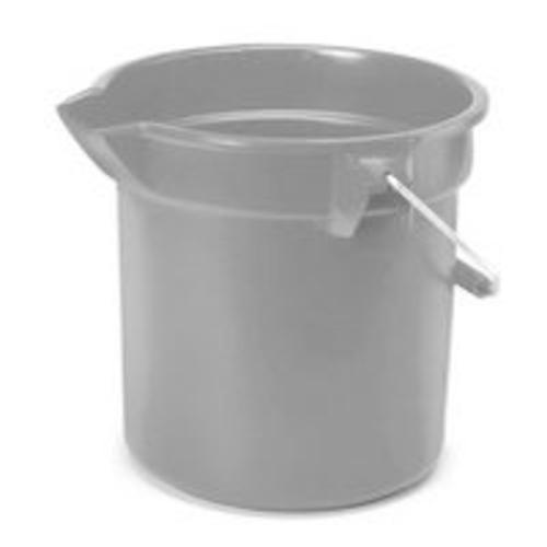 Newell Rubbermaid FG261400GRAY Round Gray Plastic Bucket 14 Quart