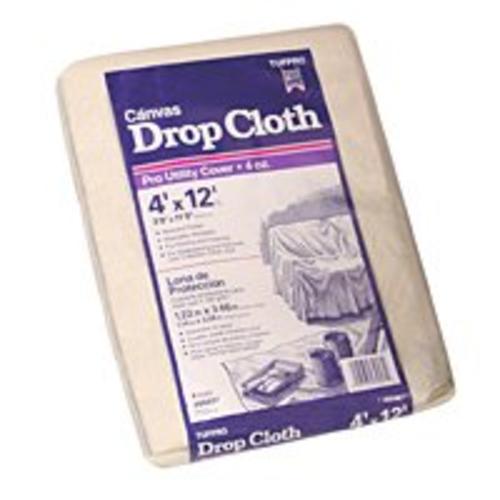 Trimaco 56707 Drop Cloths Canvas, 4' X 12'