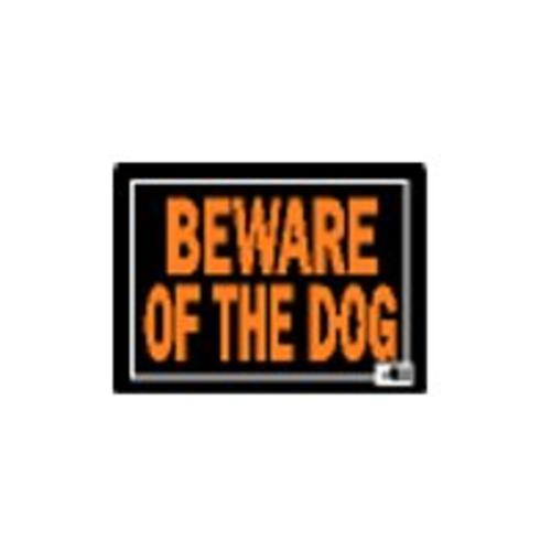 Hy-Glo 838 Beware Of Dog Aluminum Sign 10"x14"