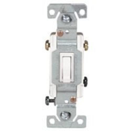 Cooper Wiring C1303-7W Three Way White Toggle Switch