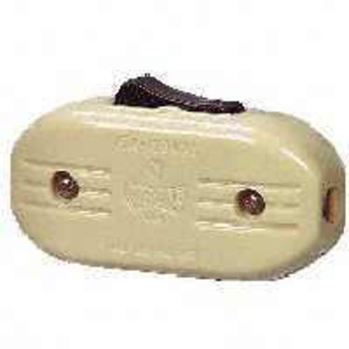 Cooper Wiring 933V-BOX 3 Amp Ivory Lamp Cord Switch