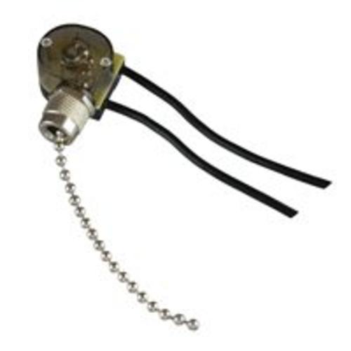 Cooper Wiring WD442-BOX Single Pole Pullchain Canopy Switch, Nickel