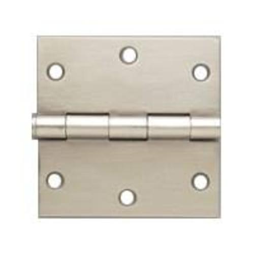 ProSource 20339SNX Square Corner Door Hinge, Steel, Satin Nickel