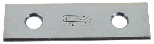 Stanley 272716 Mending Plate, 2" x 1/2" For Joints Seams Cracks, Zinc Plated
