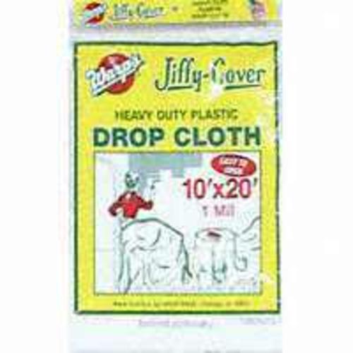 Warp JC-1020 Plast Dropcloth, 10 x 20', 1 Mil